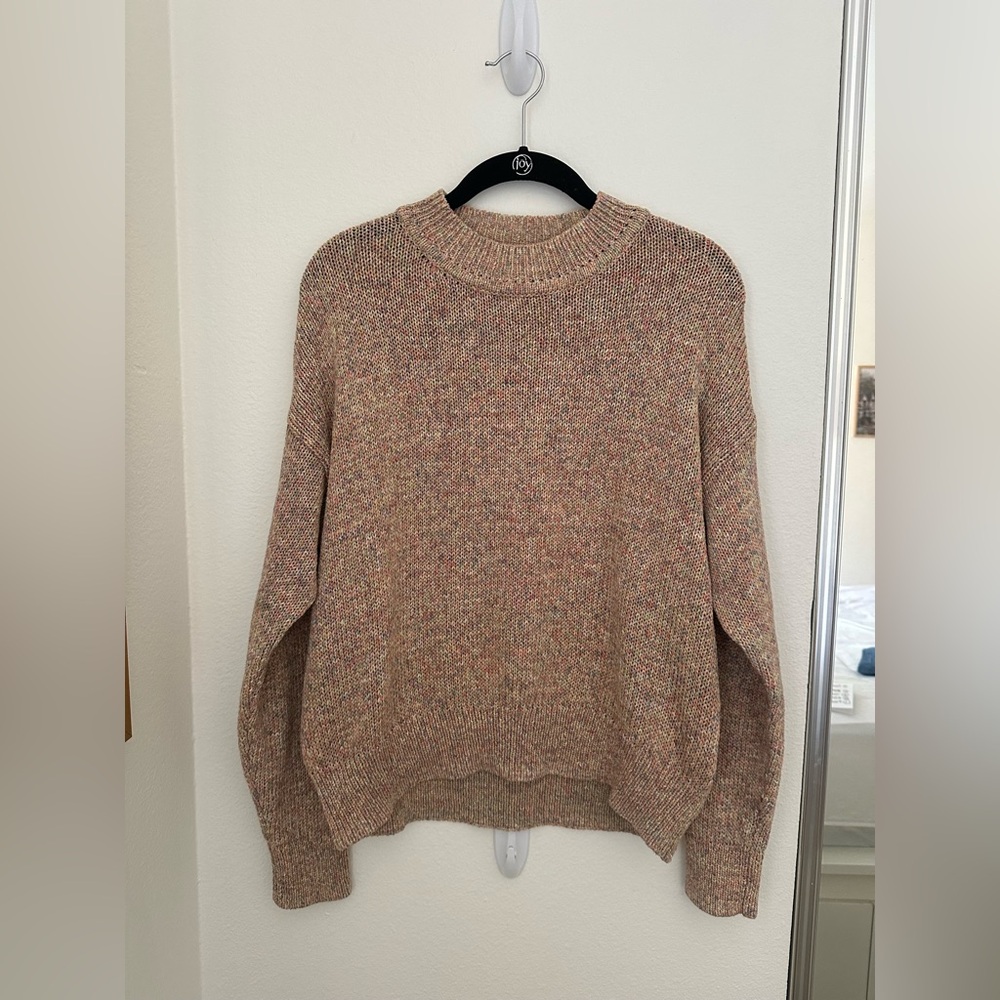 Pink Confetti Popcorn Sweater Oversized